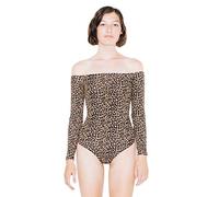 American Apparel Body à Manches Longues en Coton et élasthanne Galbant, guépard, M Femme