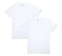 American Apparel CVC V-Neck T-Shirt, Style G2006CVC, White (2-Pack)