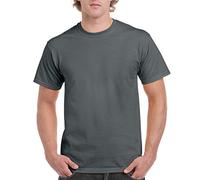 Gildan 5000 Mens Short Sleeve Heavy Cotton T-Shirt Tee - Ash Grey - Small