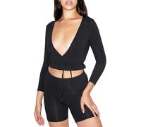 American Apparel Haut À Manches Longues En Coton Et Spandex Julliard Pour Femme