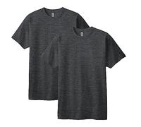 American Apparel Heavyweight Cotton T-Shirt, Style G1301/G1301gd, Multipack, Anthracite chiné (Lot de 2), Mixte Adulte