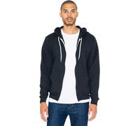 American Apparel Homme Sweat Capuche Fermeture Éclair Souple Polaire Long Manche
