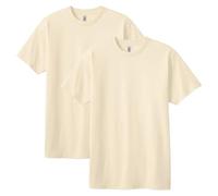 American Apparel Lot de 2 t-Shirts, Crème (Lot de 2), L