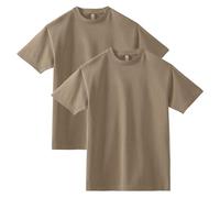 American Apparel Lot de 2 t-Shirts, Marron délavé (Lot de 2), XL