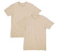 American Apparel Lot de 2 t-Shirts Unisexe, Style G2001CVC, L