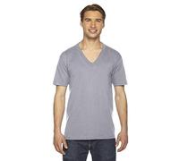 American Apparel - Maillot en fin jersey - Manches courtes - Col en V - Pour homme - Gris - Taille XS