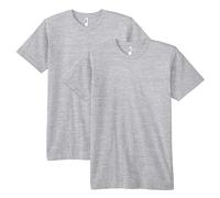 American Apparel T-Shirt, Gris chiné (Lot de 2), XL