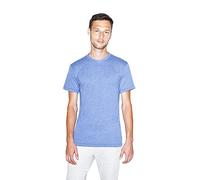 American Apparel Tri-Blend Crewneck Short Sleeve Track T-Shirt, 2-Pack, Bleu athlétique, S Mixte