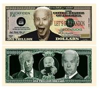 American Art Classics Lot de 50 - Joe Biden Sucks - Let's Go Brandon - FJB Trillion Dollar Bill