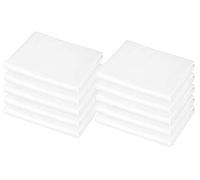 American Baby Company 10-Piece 100% Cotton Percale Fitted with Elastic Corners Day Care Mat Sheet, White, 24 x 48 x 4