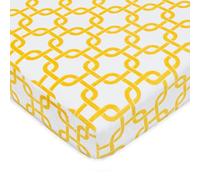 American Baby Company Heavenly Soft chenille Fitted Pack N Play playard Sheet, Golden Other Yellow gotcha, 27 X 39 by American Baby Company