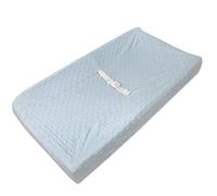 American Baby Company Heavenly Soft Minky Dot Housse de matelas à langer profilée pour garçons et filles Bleu