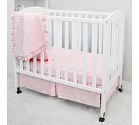 American Baby Company Heavenly Soft Minky Parure de lit 3 pièces pour berceau Rose rose Mini-Crib Size Set