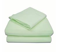 American Baby Company Parure de lit 100% coton naturel jersey tricoté céleri doux et respirant pour garçons et filles