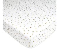 American Baby Company Printed Jersey Drap-Housse pour Berceau, Coton, Triangles Taupe, Pack of 1