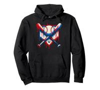 American Baseball Drip for Boys Graffiti Ball and Bat Youth Sweat à Capuche