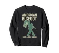 American Bigfoot Rock and Roll Legend Musique Patriotique Humour Sweatshirt