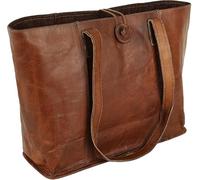 american blue Sac à main vintage en cuir véritable - Sac à main - Sac à main - Sac à bandoulière pour femme - Sac de bureau pour ordinateur portable - Marron - Taille L, marron