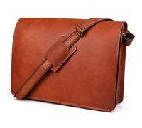 american blue sacoche besace en cuir sacoche ordinateur portable, cartable, sac à bandoulière véritable à bandoulière (16X12X4)