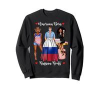 American Born Russian Roots Noir Femme Africaine Sweatshirt
