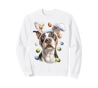 American Bull Terrier Œufs de Lapin de Pâques Oreilles de Lapin Sweatshirt