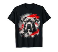 American Bully Bleu Gris Portrait Artistique T-Shirt