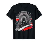 American Bully Bleu Gris Portrait Artistique T-Shirt
