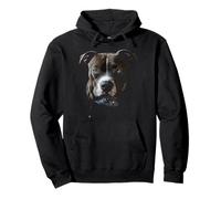 American Bully Dog Œuvre d'art aux Yeux Bleus American Bully Sweat à Capuche