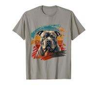 American Bully Rétro Portrait Artistique T-Shirt