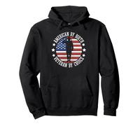American by Birth Veteran by Choice Funny Veterans Day, États-Unis Sweat à Capuche