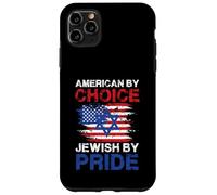 American by Choice Jewish by Pride Statement Design Coque pour iPhone 11 Pro Max