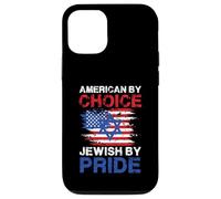 American by Choice Jewish by Pride Statement Design Coque pour iPhone 12/12 Pro