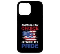 American by Choice Jewish by Pride Statement Design Coque pour iPhone 13 Pro Max