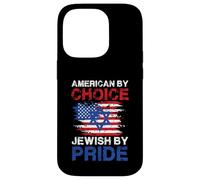 American by Choice Jewish by Pride Statement Design Coque pour iPhone 14 Pro