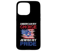 American by Choice Jewish by Pride Statement Design Coque pour iPhone 15 Pro Max