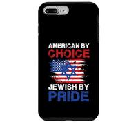 American by Choice Jewish by Pride Statement Design Coque pour iPhone 7 Plus/8 Plus