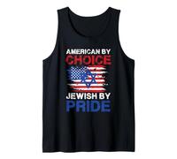 American by Choice Jewish by Pride Statement Design Débardeur