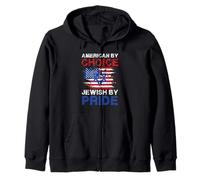 American by Choice Jewish by Pride Statement Design Sweat à Capuche