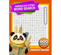 American Cities Word Search Book: 600 American City Words like Chicago, Los Angeles - 15x15 Grid Size (All directions) Circle Cells - 8.5x11 inch ... Pages | Puzzles for Teens, Adults and Seniors