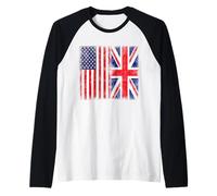 American Citizen British Root Illustration Graphic Designs Manche Raglan
