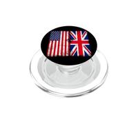 American Citizen British Root Illustration Graphic Designs PopSockets PopGrip pour MagSafe