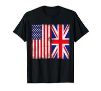 American Citizen British Root Illustration Graphic Designs T-Shirt