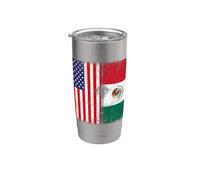 American Citizen Mexican Root Illustration Graphic Designs Gobelet isotherme en acier inoxydable double paroi