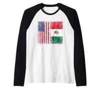 American Citizen Mexican Root Illustration Graphic Designs Manche Raglan