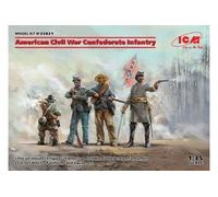 ICM 35021 - 1:35 Infanterie Confédérée De La Guerre Civile Américaine - Neuf