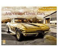 American Classic Cars (Tischkalender 2026 DIN A5 quer), CALVENDO Monatskalender: US Oldtimer