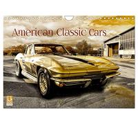 American Classic Cars (Wandkalender 2026 DIN A4 quer), CALVENDO Monatskalender: US Oldtimer