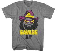 American Classics Macho Man 1980's Heavyweight Wrestler Savage Adult T-Shirt Tee(Large)