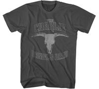 American Classics The Charlie Daniels Band T Shirt Logo & Bull Skull Adult Short Sleeve T Shirts Graphic Tees Manches Courtes(Medium)