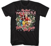 American Classics Weezer Band The Most Weezerful Time of The Year Christmas Shirt Adult Short Sleeve T Shirt Manches Courtes(3X-Large)